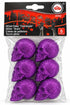 Purple Glitter Skull Decorations Multi Pack – Halloween Party Table and Shelf Decor