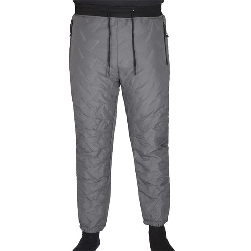 Men’s Winter Jogger Pants – Warm Quilted Insulated Drawstring Trousers with Zipper Pockets