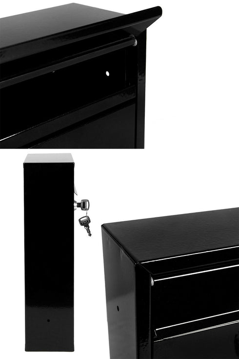 Lockable Wall Mounted Steel Mailbox