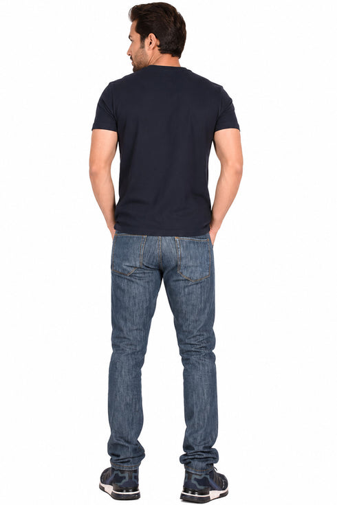 Men’s Slim Fit Faded Blue Denim Jeans