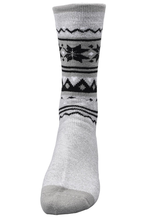 Men Calf Length Lite Fairisle Socks - 406B