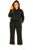 Women’s Hooded Tracksuit Set – Sweatshirt & Wide Leg Joggers