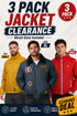 Men’s 3 Pack Jacket Clearance Bundle – From £7.99 Per Unit