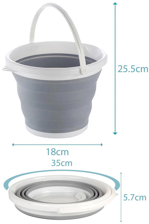 Foldable Silicone Bucket With Handle