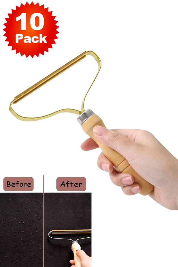 10 Pack Bulk Portable Lint Remover - Manual Fuzz Shaver for Clothes & Carpet