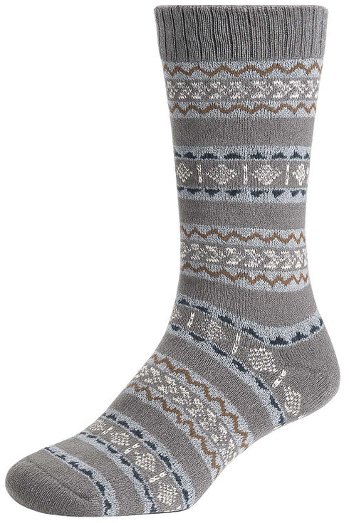 Men’s Winter Warm Gripper Socks – Colorful Knitted Patterned Cotton Socks