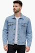 Mens Casual Denim Jacket Long Sleeve