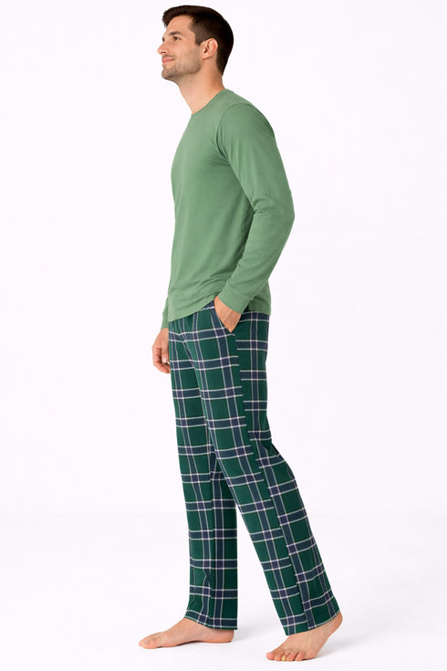 Mens Long Sleeve Lounge Set - Pyjama Set