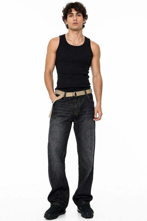 Men’s Dark Wash Loose Fit Jeans