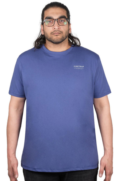 Fire Trap Mens Crew Neck Cotton T-shirt