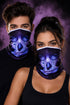 Skull Print Face Mask Neck Gaiter