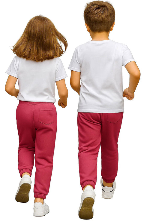 Kids Breathable Fleece Jogging Bottoms