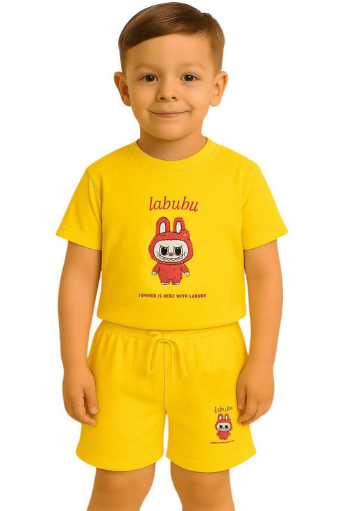 Kids Cartoon T-Shirt and Shorts Set – Summer Outfit for Boys & Girls