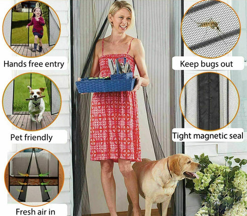 Magic Curtain Door Mesh Net