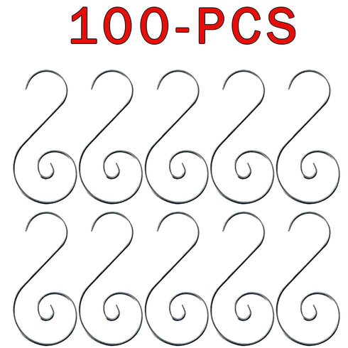 S-Shaped Ornament Bauble Hanging Metal Hooks