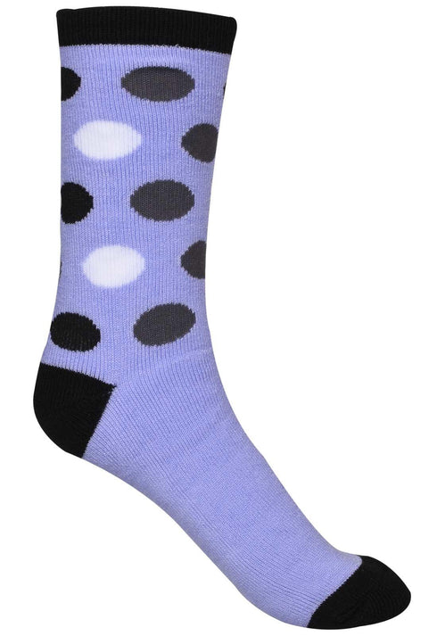 Women’s Colorful Polka Dot Socks – Fun Crew Socks Multipack (3, 6, 12 Pairs)