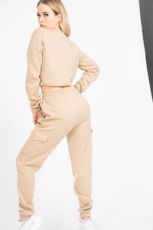 Azire Women's Stone Hayward Tracksuit AZR_W_TrkSut_Hayward_STN_UK14