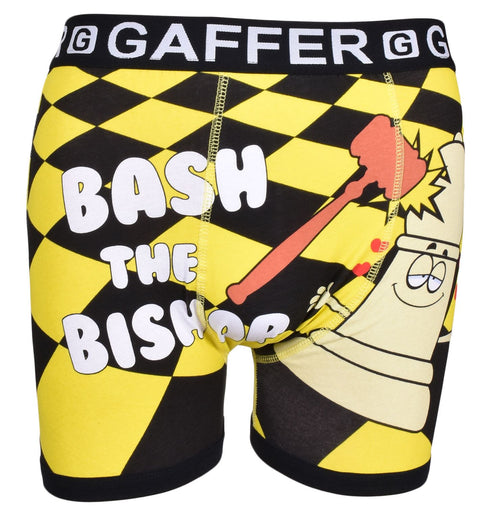 20 Pack Gaffer Novelty Boxer Shorts Bash the Bishop Print - £1.00 Per Unit