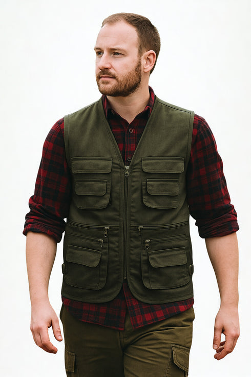 Mens Sleeveless Outdoor Work Gilet