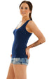 Women's Polyester Ribbed Vest