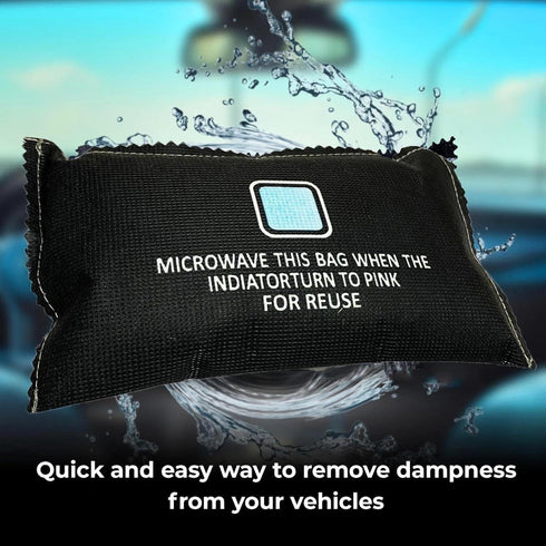 Reusable Dehumidifier Bag – Microwaveable Moisture Absorber to Prevent Window Fog & Damp Smells