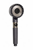 TrueFace 3 Mode Turbocharged High Pressure Shower Head – Water Saving Handheld Spray with On/Off Switch (Matte Grey)