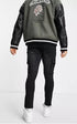 Mens Skinny Cargo Denim Jeans