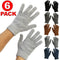 6 Pack Men’s Winter Gloves – Warm Knit Gloves for Cold Weather