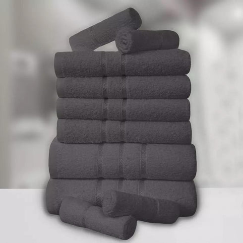 10 Piece Absorbent Cotton Towel Set