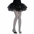 Kids Black and White Striped Leggings | Halloween Costume Tights - 2/4 Pack