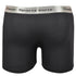 12 Pack Men's Boxer Briefs - Black Cotton Blend - Assorted Waistbands