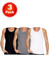 3 Pack Mens Plain Cotton Vest