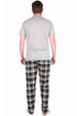 Mens Woven Lounge Polycotton T-Shirt Pajama Set