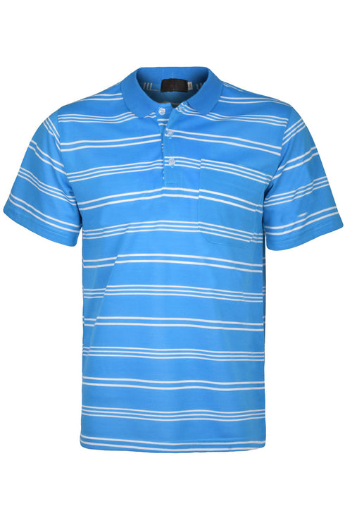 Mens Striped Polo Collar Shirts