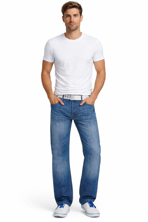 Men's Straight Cut Regular Fit Jeans - 25 or 50 Pack