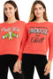Women’s Christmas Sweatshirt 2 Pack – Festive Holiday Slogan Jumpers