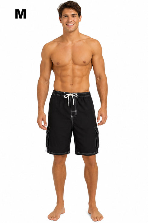 7 Pack Men's Comfortable Drawstring Waist Shorts - From £2.85 Per Unit