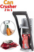 Wall Mounted Can Crusher with Bottle Opener