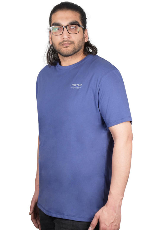 Fire Trap Mens Crew Neck Cotton T-shirt