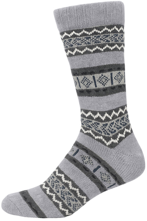 Men’s Winter Warm Gripper Socks – Colorful Knitted Patterned Cotton Socks
