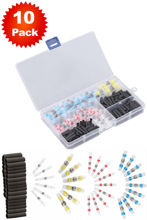 Heat Shrink Wire Connectors Tubing Kit - 10/20 Pack - From £1.82 Per Unit