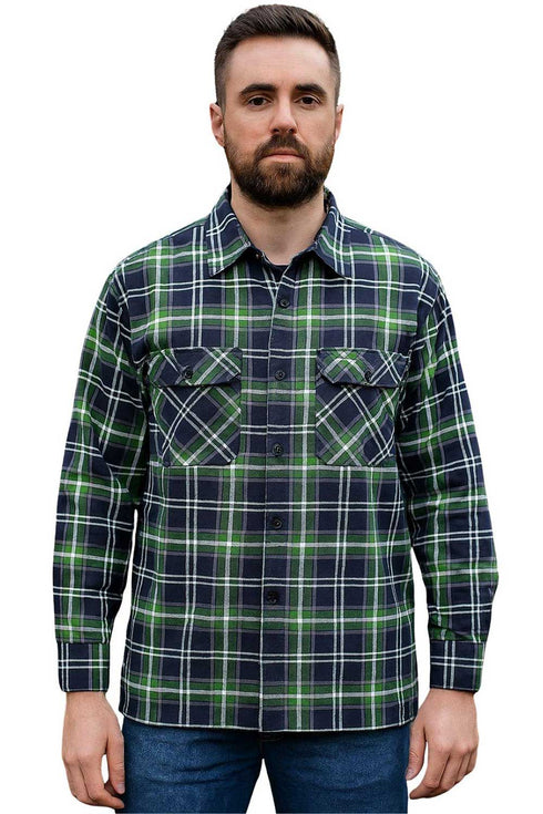 Men’s Classic Button Up Flannel Shirt