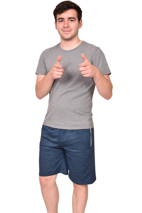 Men's Quick-Dry Beach Shorts – 100% Polyester Swim Trunks with Drawstring