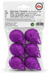Purple Glitter Skull Decorations Multi Pack – Halloween Party Table and Shelf Decor