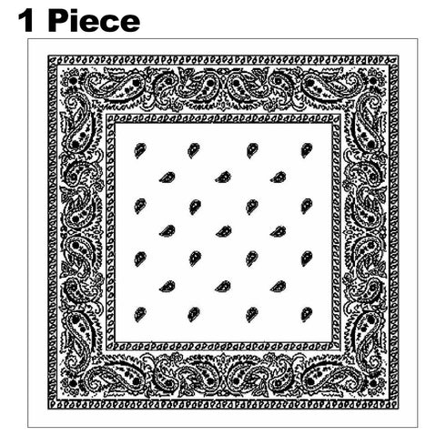 60 Pack Assorted Bandanas – Bulk Paisley, Solid, Camo & Flag Designs - From 49p Per Unit