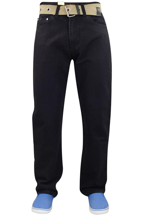 Men Straight Leg Cotton Jeans