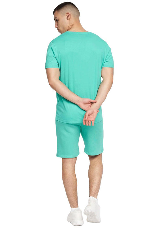 Mens Crosshatch Short Sleeve Tracksuit