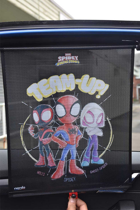 Mesh Car Sun Shade Roller Blind – UV Blocker with Quick-Retract for Glare & Privacy