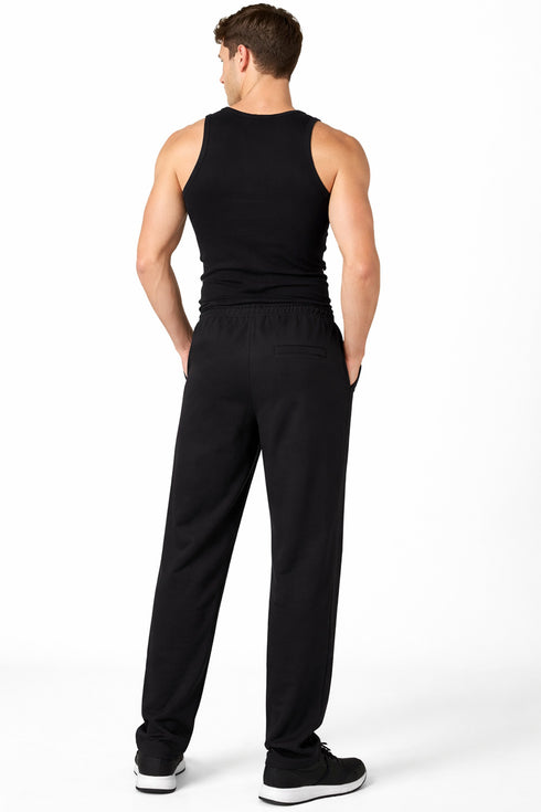Mens Open Hem Jogging Bottom