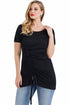 Womens Longline Silhouette Plain T Shirt